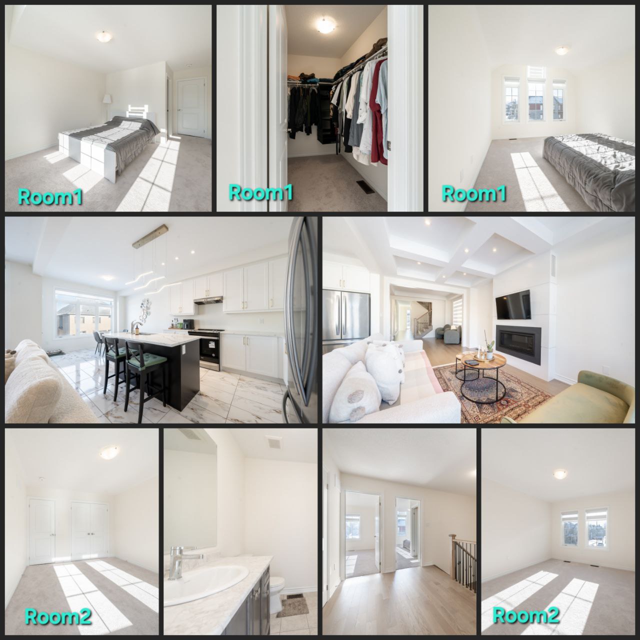 اجاره دو اتاق در خانه نوساز در منطقه East Gwillimbury