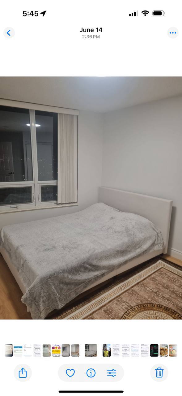 اجاره یک اتاق فرنیشد از کاندو دو خوابه با واشروم اختصاصی