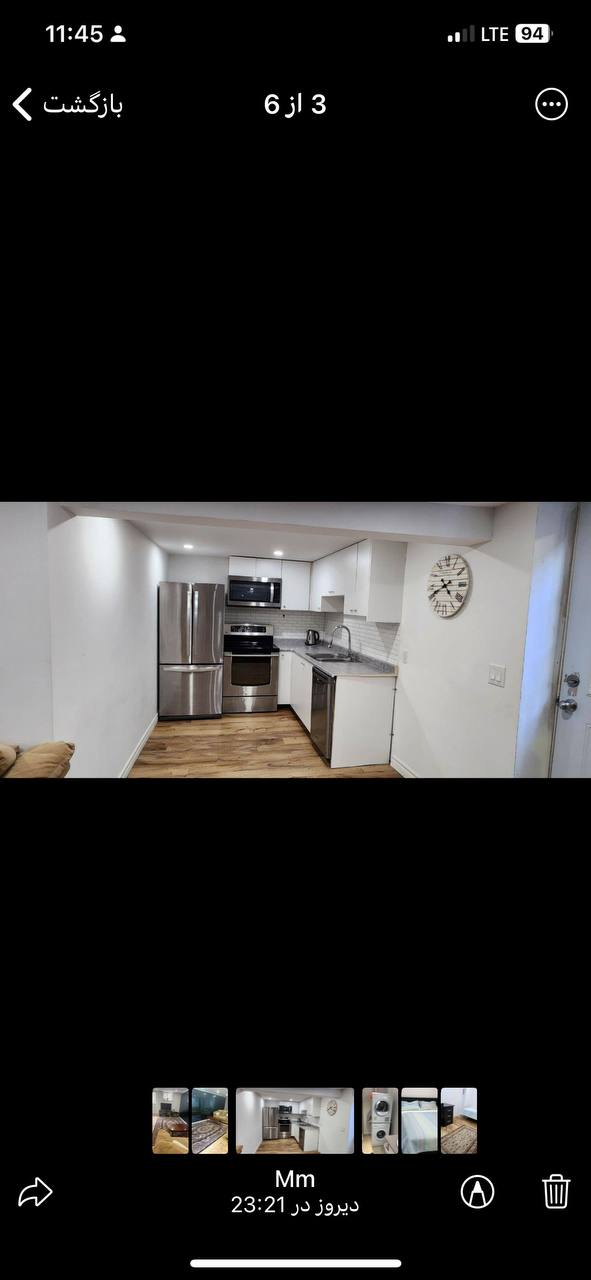 بیسمنت دو خوابه با پارکینگ