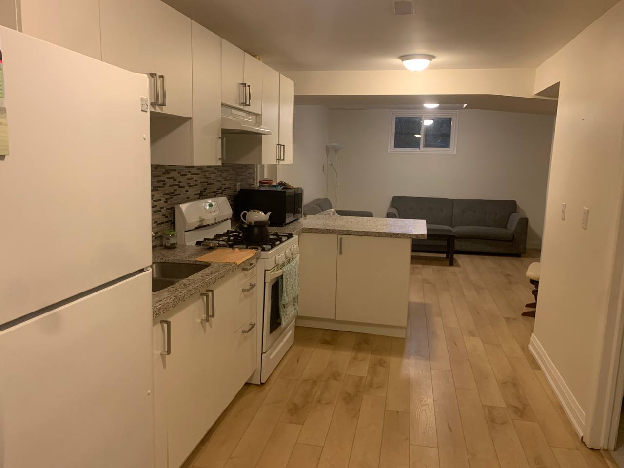 یک بیسمنت آپارتمان دو خوابه با ورودی مجزا