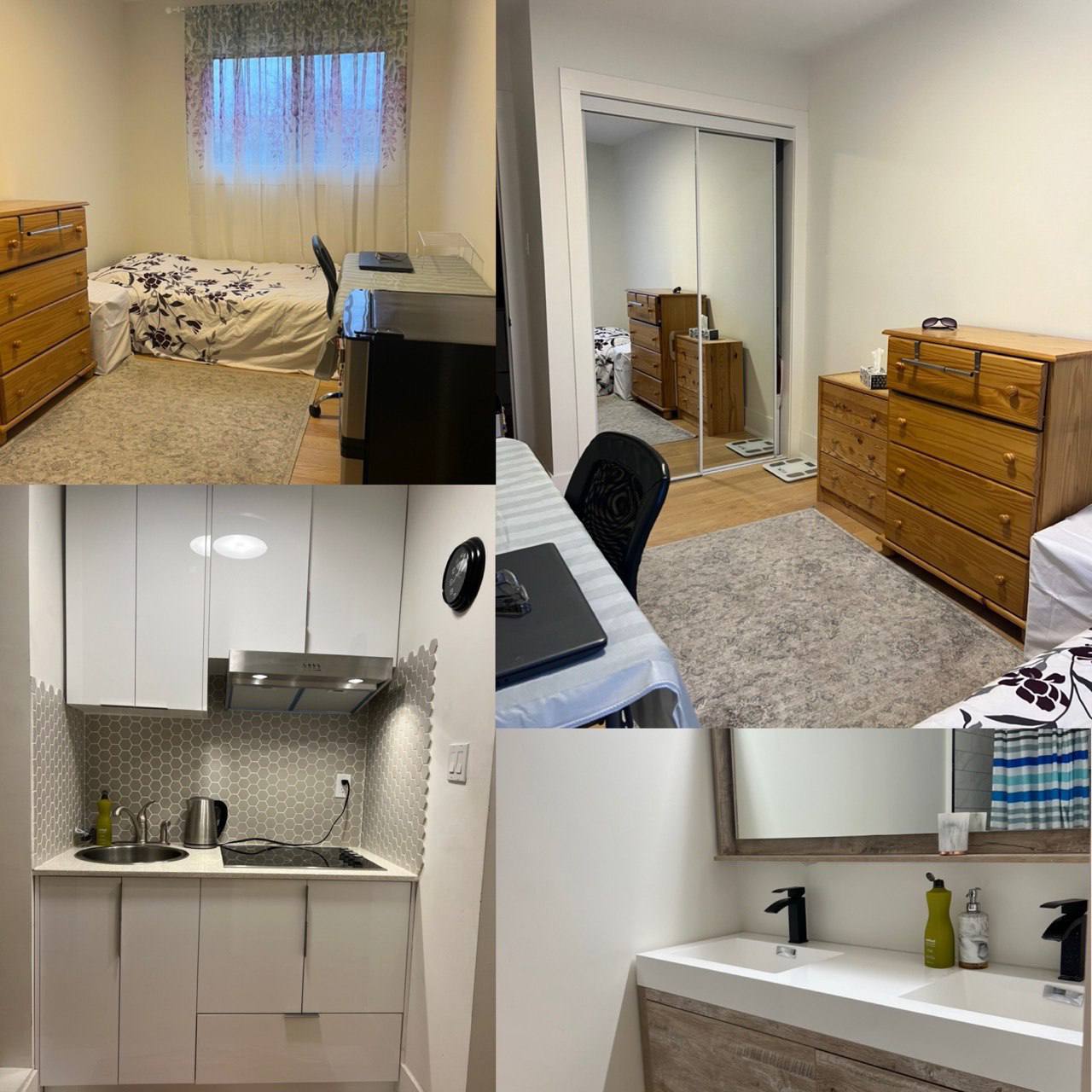 یک اتاق مبله با همه امکانات رفاهی