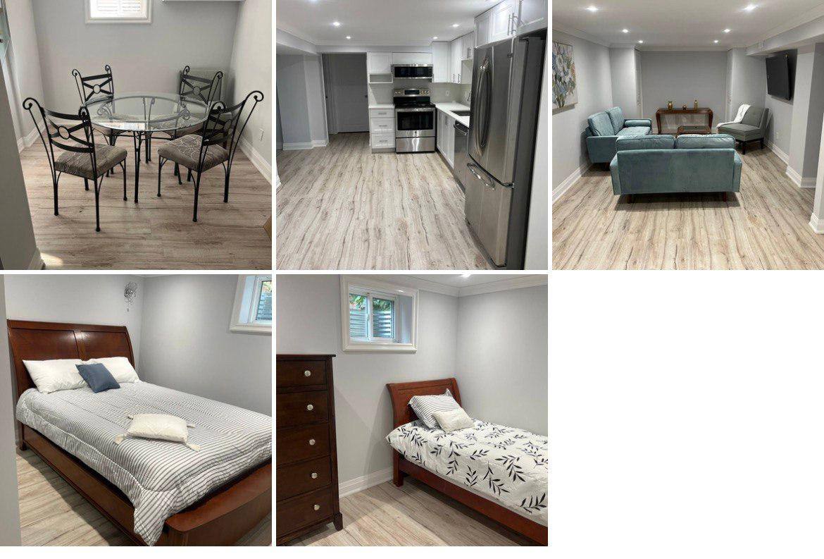 بیسمنت دوخوابه walk out به صورت مبله واقع در نیومارکت،