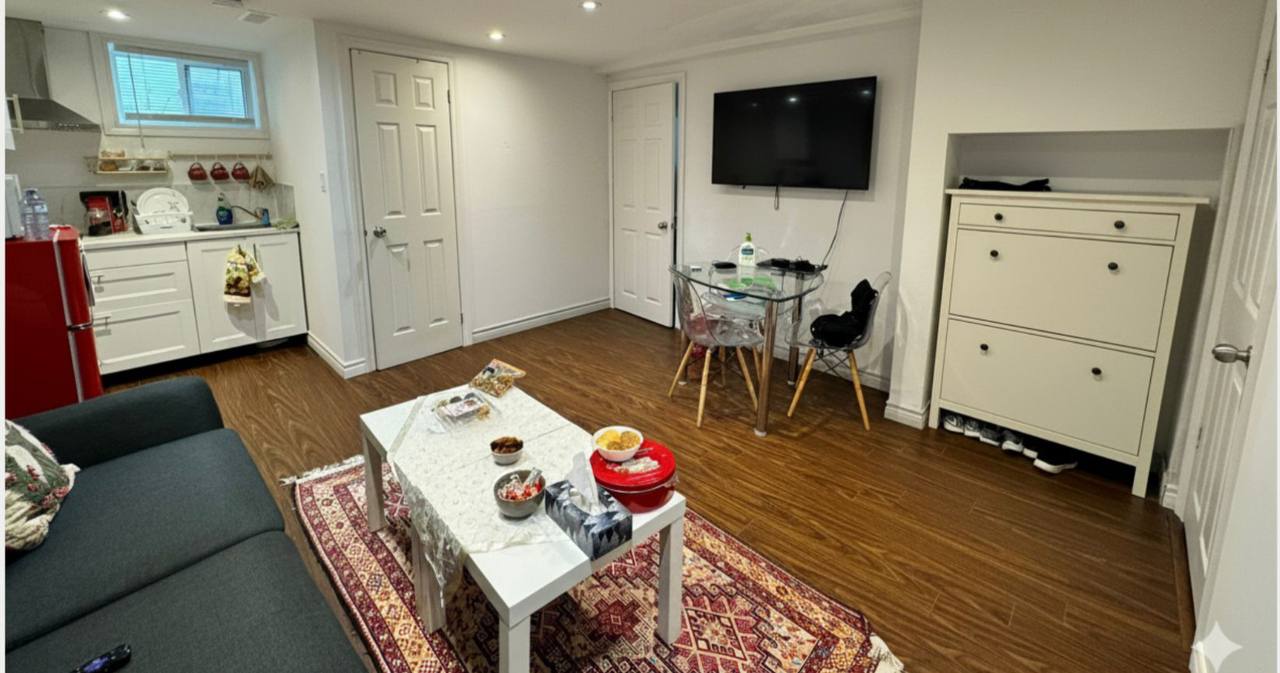 بيسمنت آپارتمان يك خوابه مبله بسيار تميز