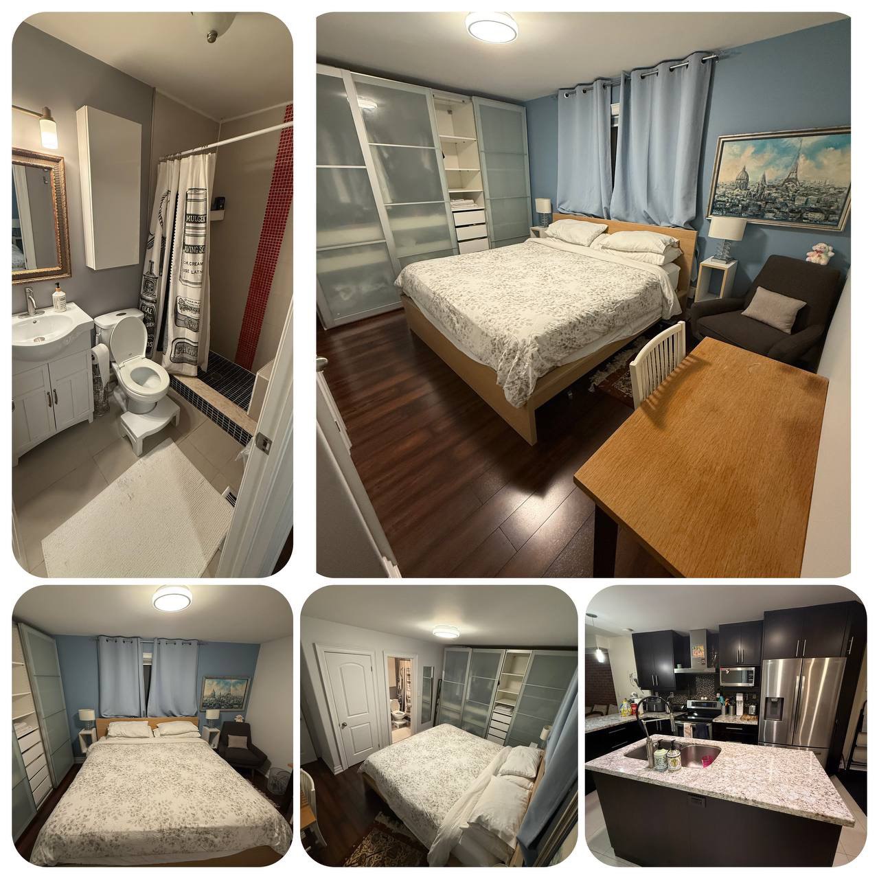 اجاره اتاق بزرگ , تمیز, دنج و آرام کاملاً مبله